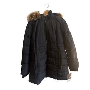Arctic Expedition Hooded Hybradown Navy Jacket Medium NWT